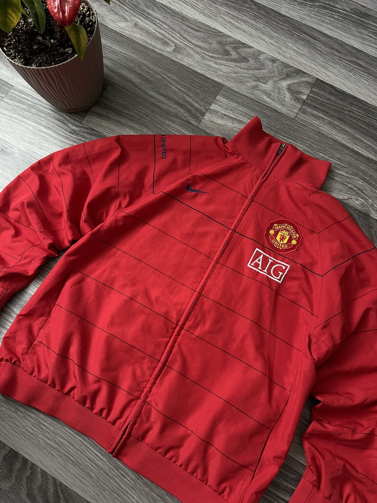 Nike Nike Manchester United 2008-2009 Vintage Red Track Jacket Size US L / EU 52-54 / 3 - 2 Thumbnail
