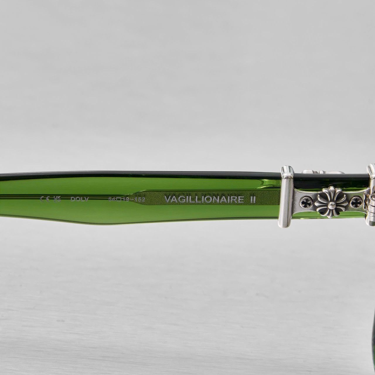 Chrome Hearts CHROME HEARTS VAGILLIONAIRE II DARK OLIVE GLASSES Size ONE SIZE - 5 Thumbnail