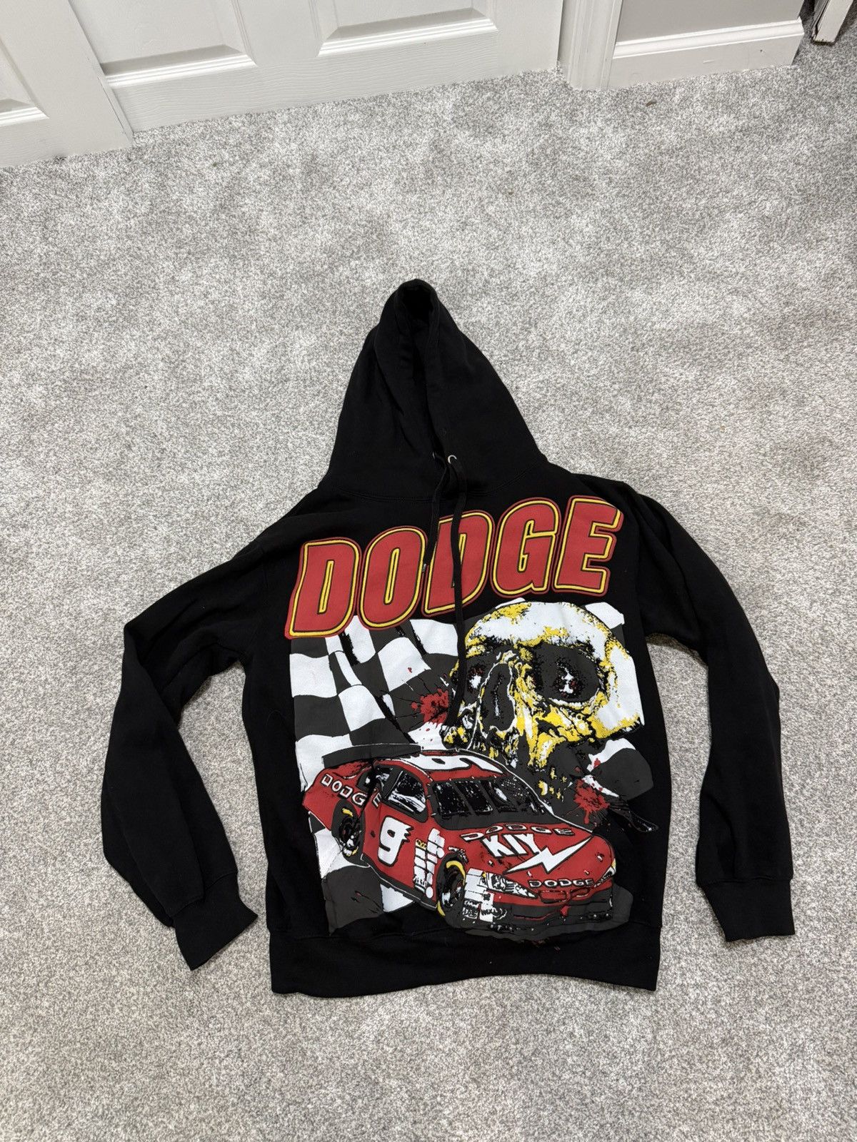 Other By Kiy Dodge Racecar Skull Hoodie Streetwear Large Rare Size US L / EU 52-54 / 3 - 1 Thumbnail