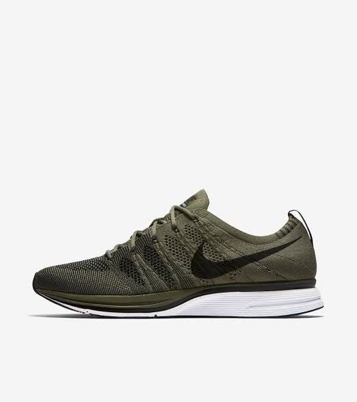 image of Nike Flyknit Trainer Olive/black Shoes in Green, Men's (Size 11.5)