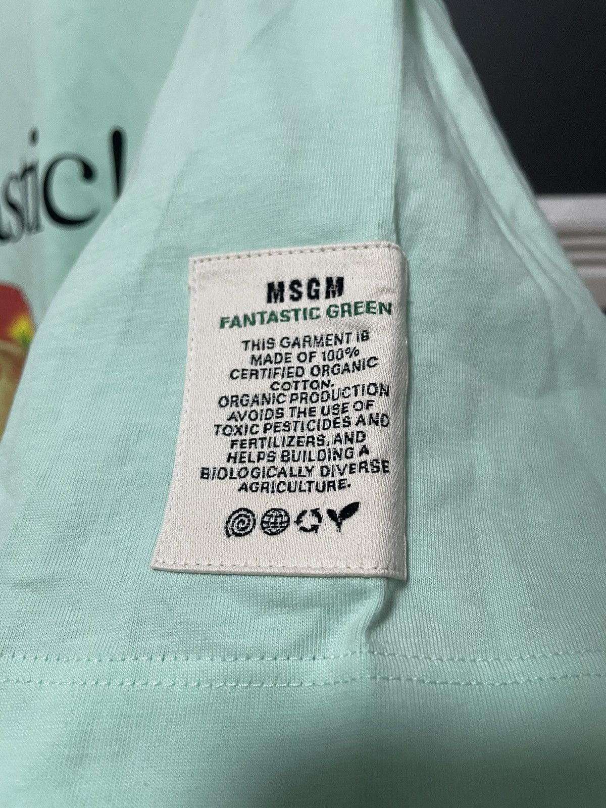 MSGM MSGM Fantastic Green Tee Earth Future T Shirt Eco Size US XL / EU 56 / 4 - 4 Thumbnail