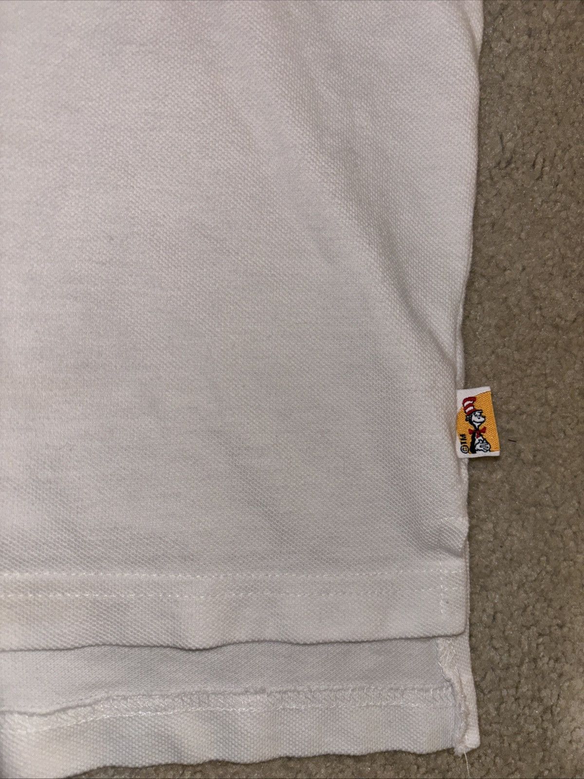 Vintage Vintage Dr. Seuss White Polo 1994 Mens Size L Made in USA Size US L / EU 52-54 / 3 - 4 Thumbnail