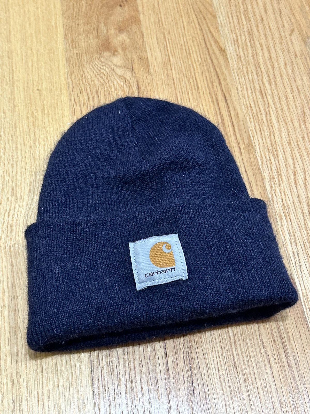 Carhartt Carhartt Navy Work Beanie Snow Tuque Size ONE SIZE - 1 Thumbnail