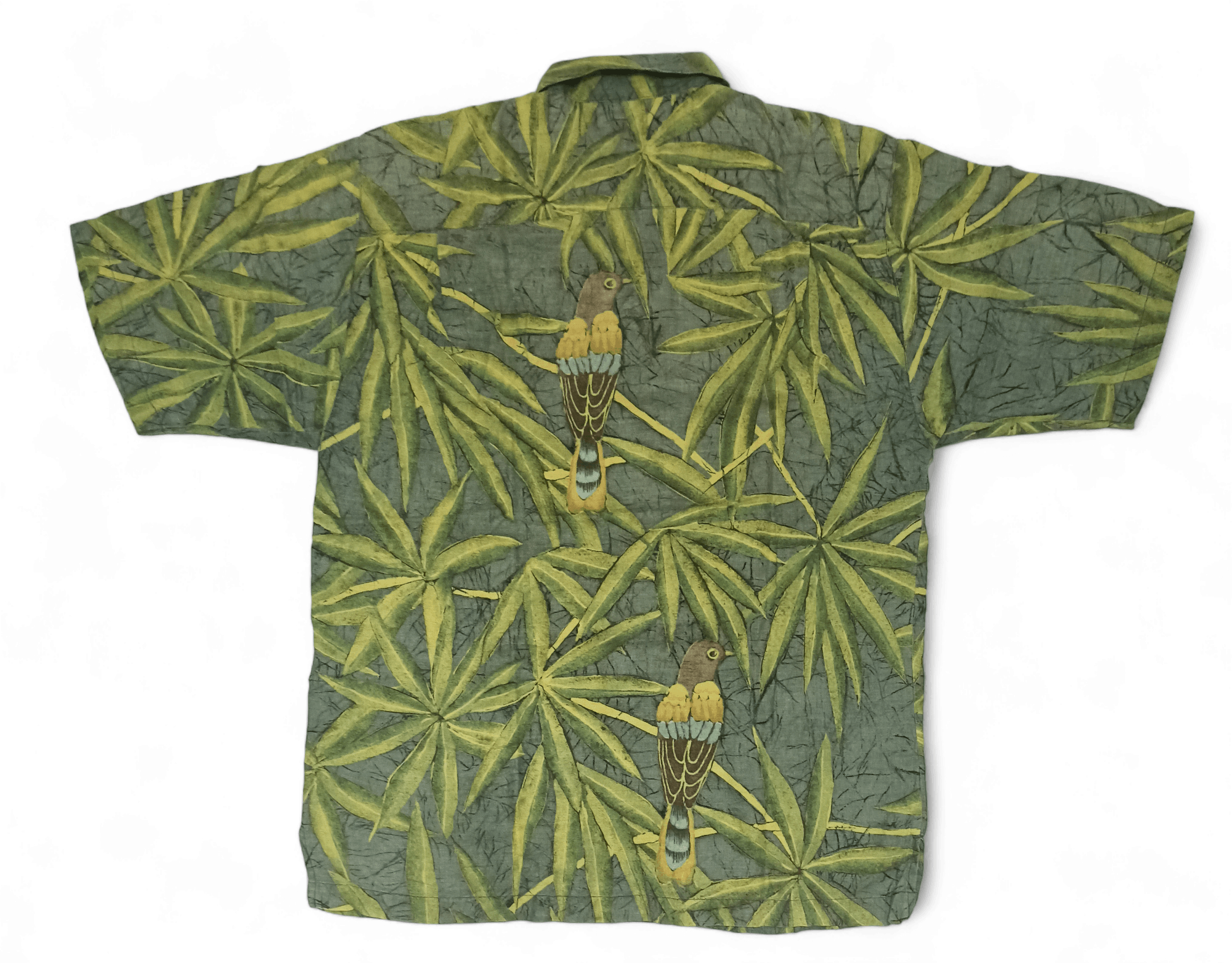 Tommy Bahama Tommy Bahama Iconic Love Bird Floral Linen Hawaiian Shirt Size US M / EU 48-50 / 2 - 2 Thumbnail