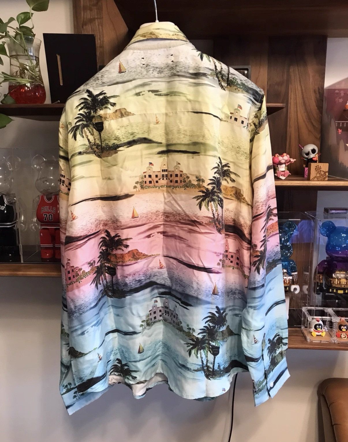 Amiri Amiri Summer Beach Palm Tree Gradient Long Sleeve Shirt, Size US XL / EU 56 / 4 - 2 Thumbnail