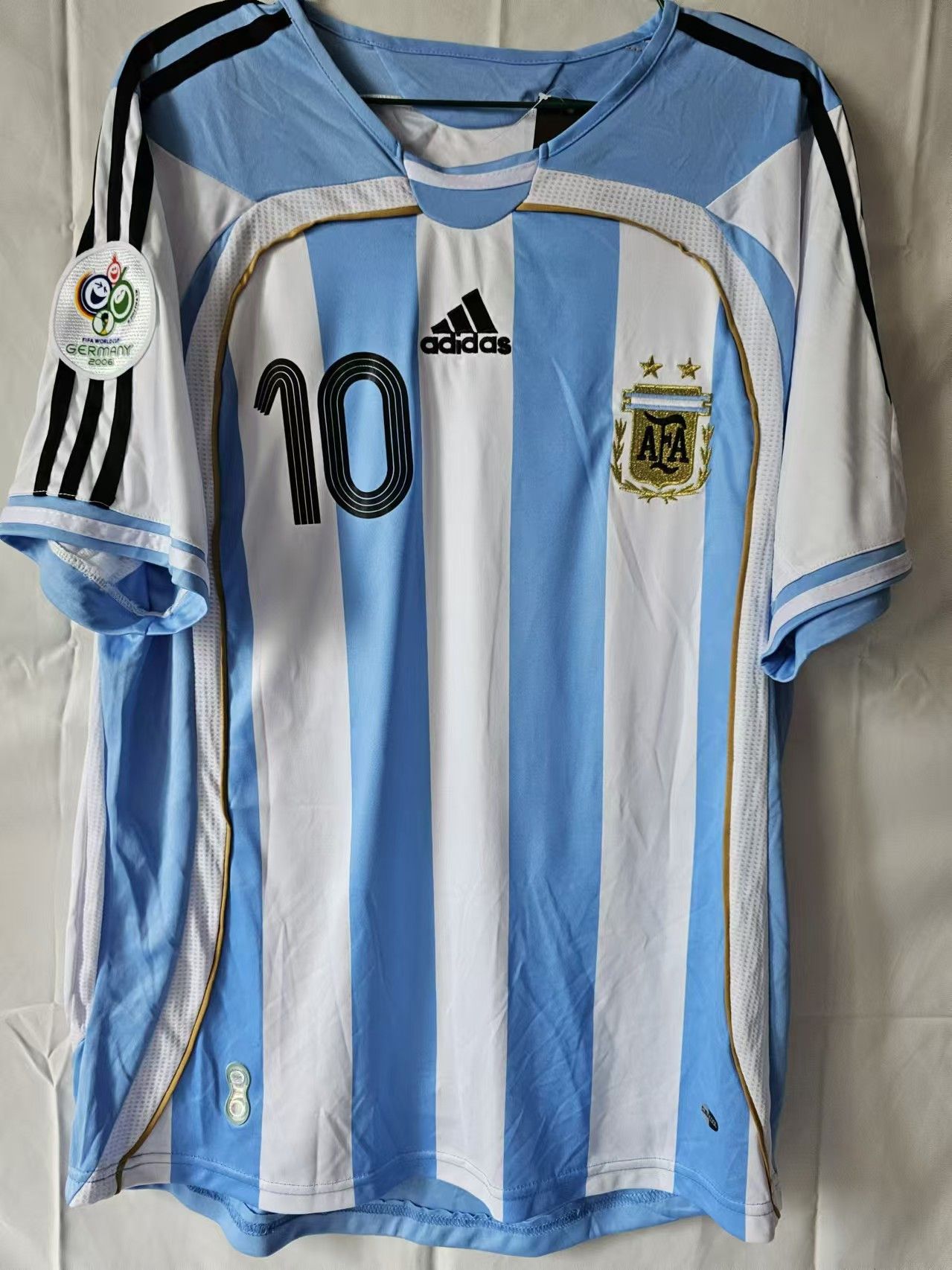 Other 2006 World Cup Argentina 10 Riquelme Jersey Home Size US XL / EU 56 / 4 - 2 Thumbnail