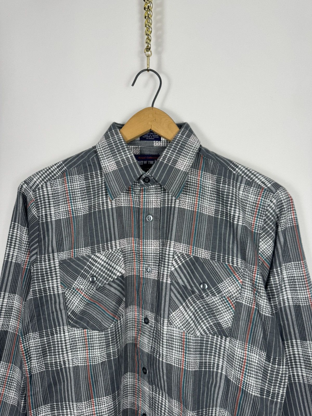 Fruit Of The Loom Vintage 1990s Fruit Of The Loom Button Shirt Size US M / EU 48-50 / 2 - 4 Thumbnail