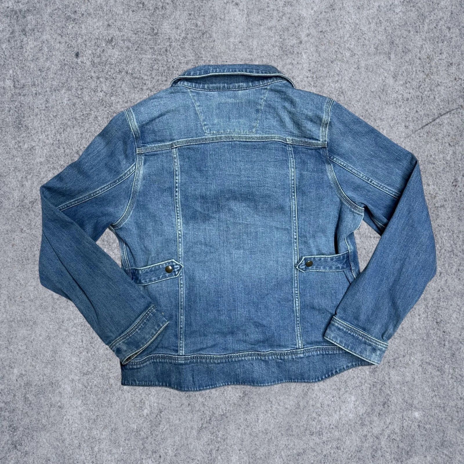 Carhartt Carhartt Denim Trucker Jacket Womens XL (16-18) Rugged Flex Size US XL / EU 56 / 4 - 3 Thumbnail