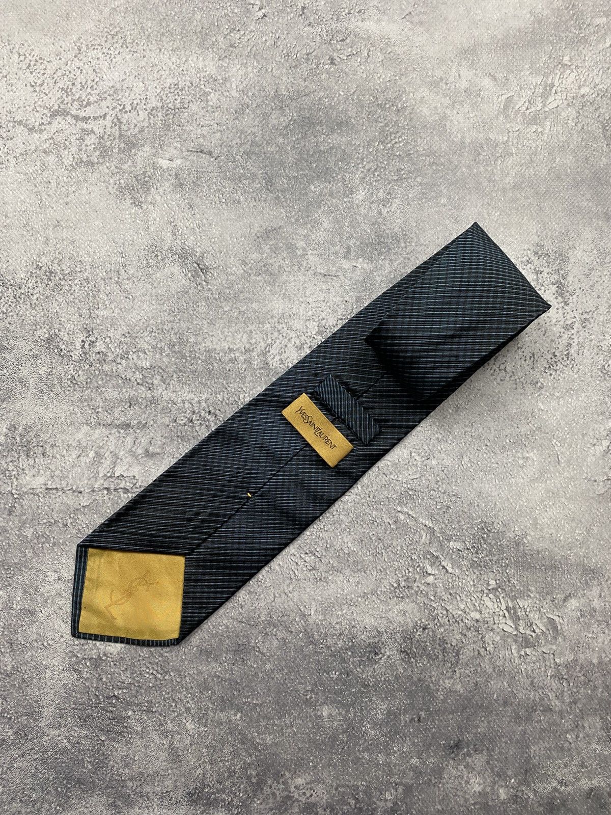 Yves Saint Laurent Vintage Yves Saint Laurent YSL Tie Striped Made in Italy Size ONE SIZE - 1 Thumbnail
