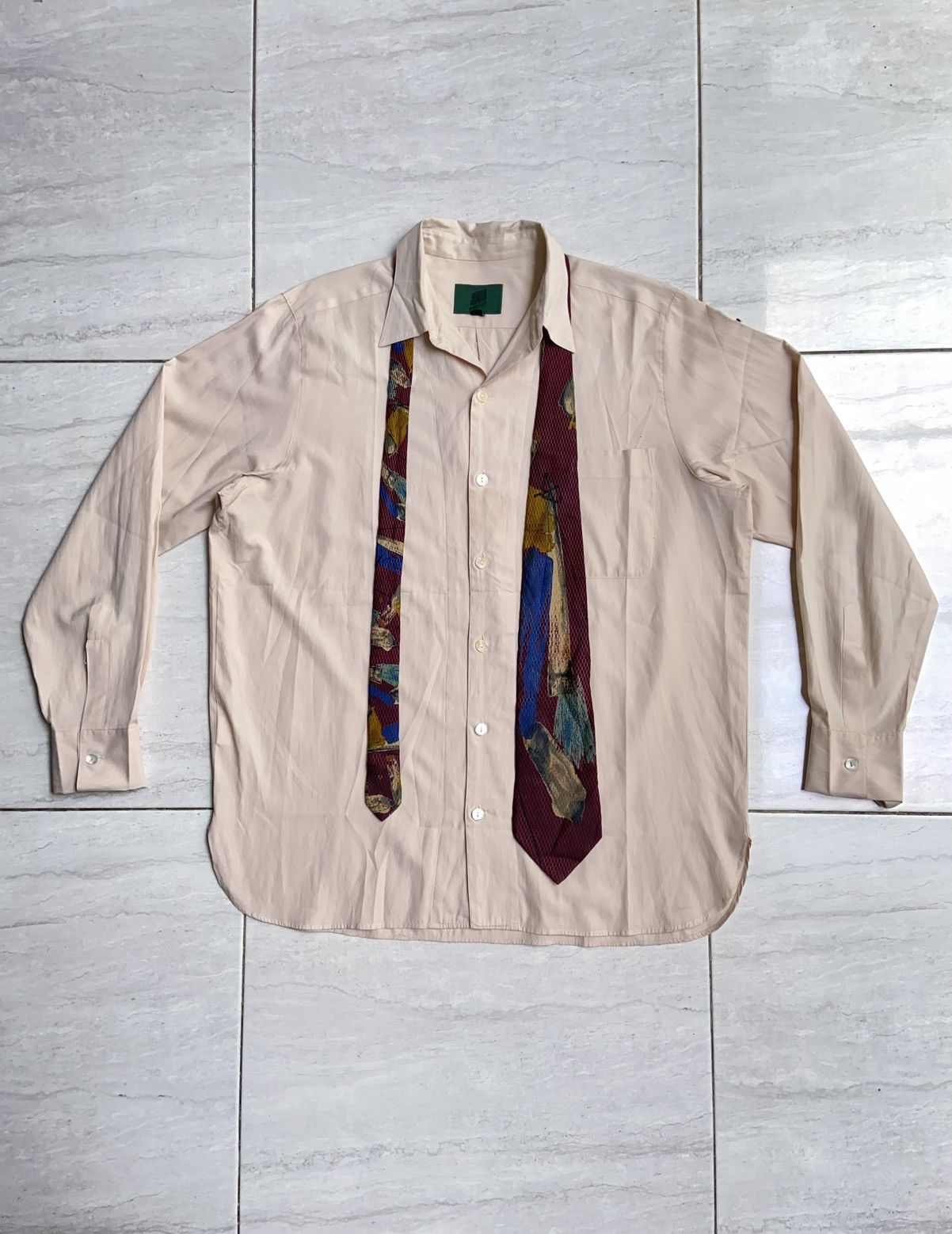 image of Jean Paul Gaultier Junior Gaultier Cream Shirt, Men's (Size Large)