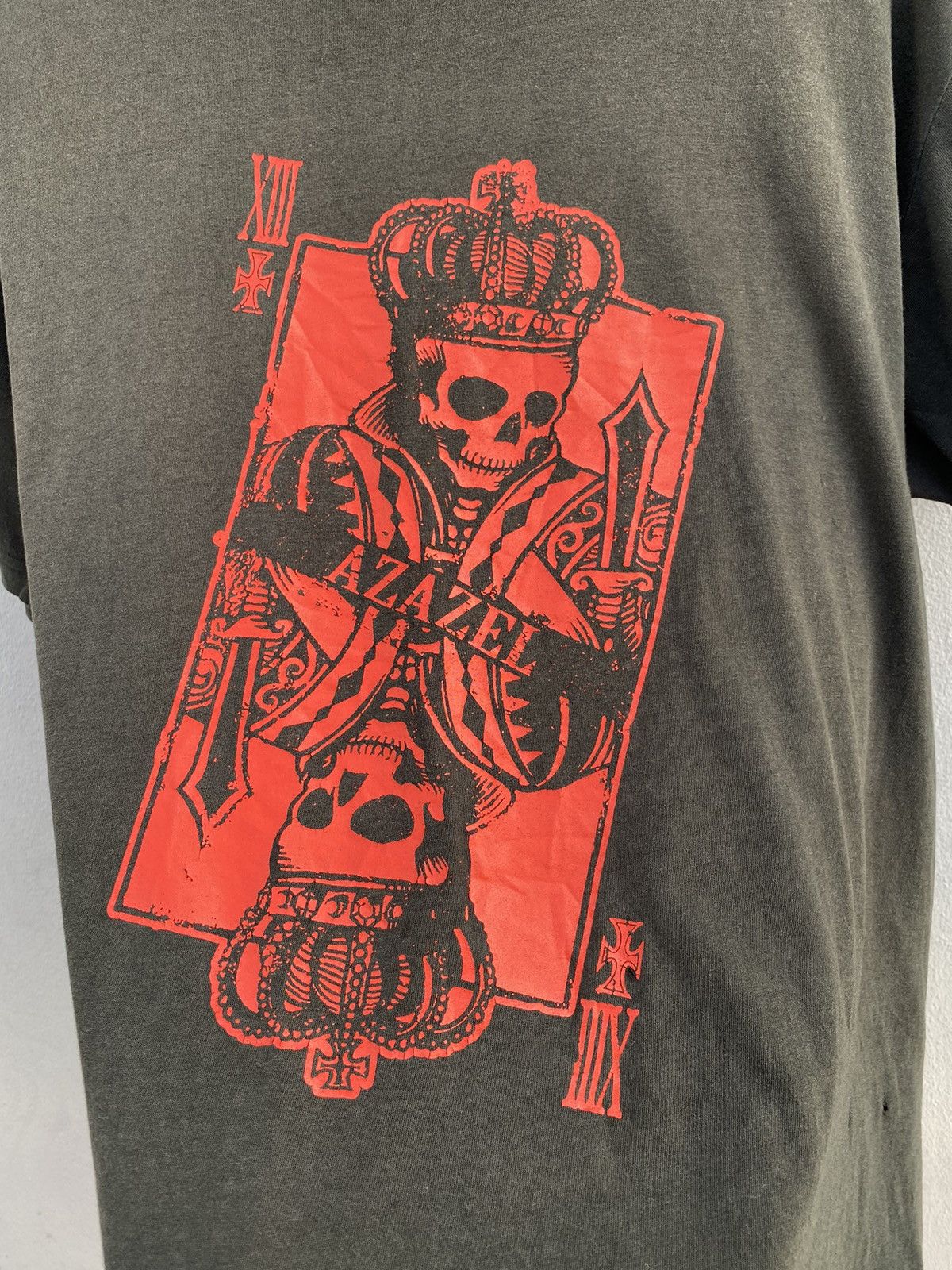 Designer × Japanese Brand × Vintage Vintage RARE 90s DEVIL AZAZEL T-Bar Distressed Tshirt Size US XL / EU 56 / 4 - 3 Thumbnail
