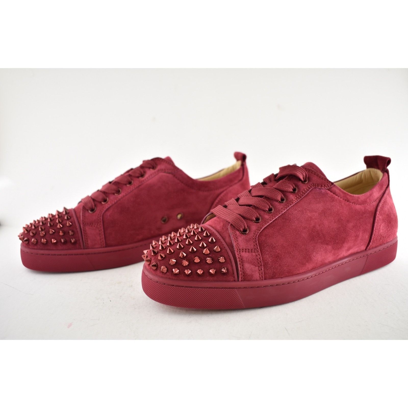 Christian Louboutin Christian Louboutin Louis Junior Spikes Flat Sanguine Red Size US 11 / EU 44 - 9 Thumbnail