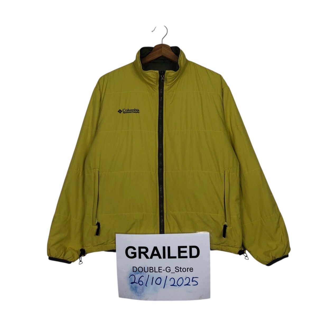📌Vintage Reversible Bomber Jacket Hunting Columbia