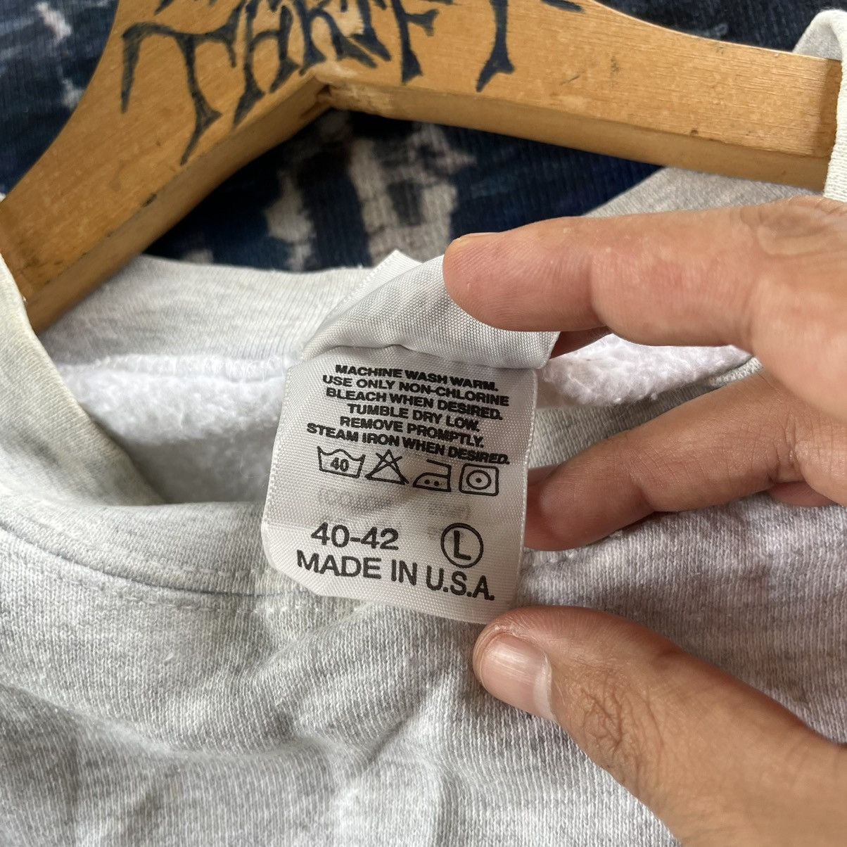 Edwin × Vintage 🔥Vintage Edwin Plain Sweetshirts 90s USA Size US L / EU 52-54 / 3 - 4 Thumbnail