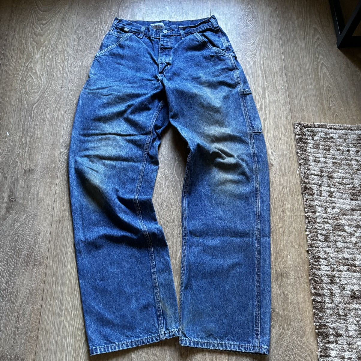Carhartt Carhartt Faded & Distressed Loose Fit Carpenter Denim Size US 31 - 1 Thumbnail