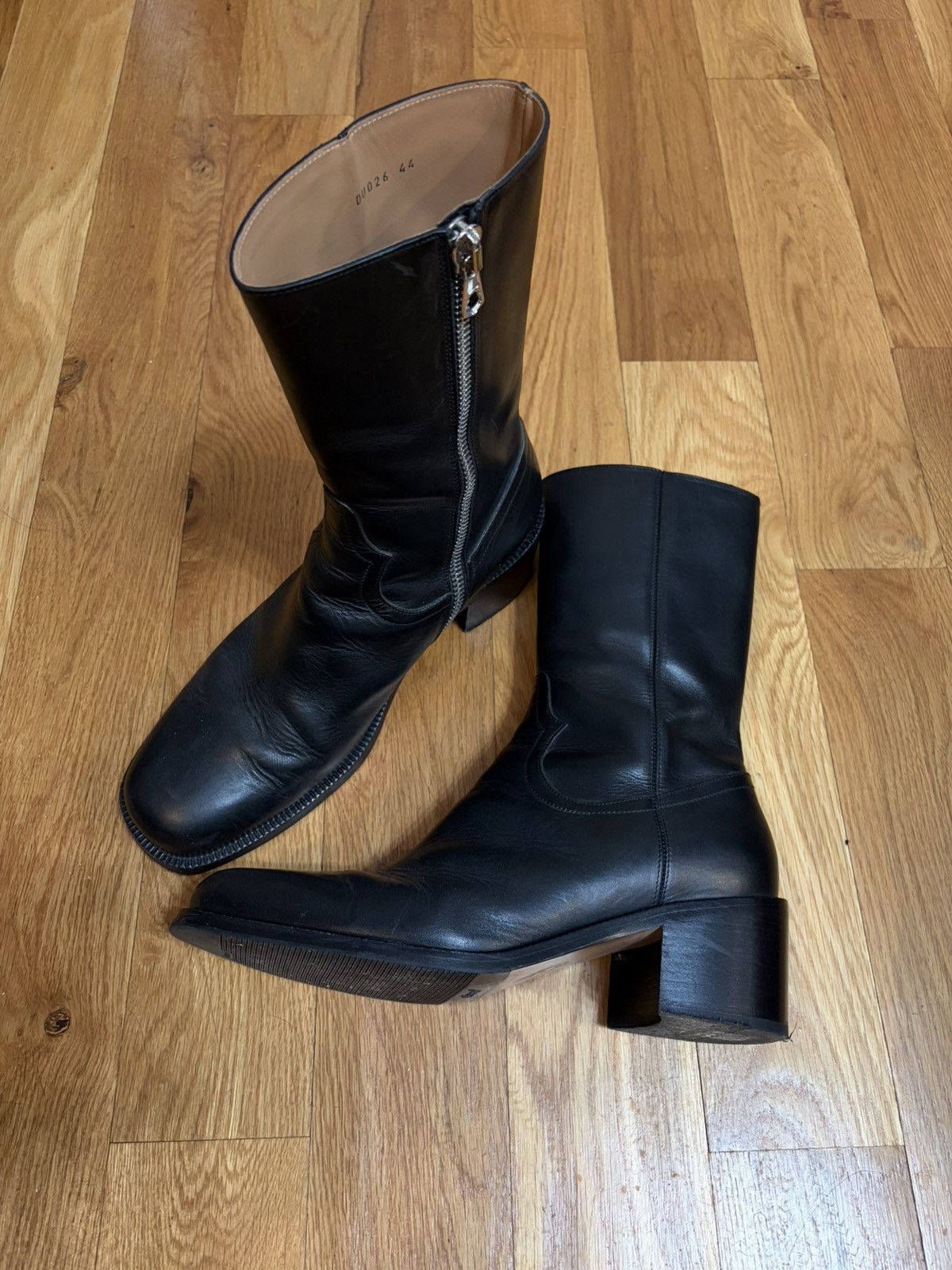 Dries Van Noten Dries Van Noten Leather Ankle Boots Size US 11 / EU 44 - 1 Thumbnail