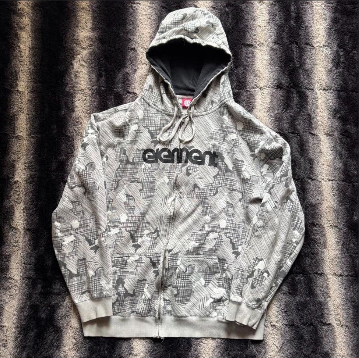 Element × Vintage Vintage Y2K Arctic Camo Element Zip-Up Jacket Size US XL / EU 56 / 4 - 1 Thumbnail