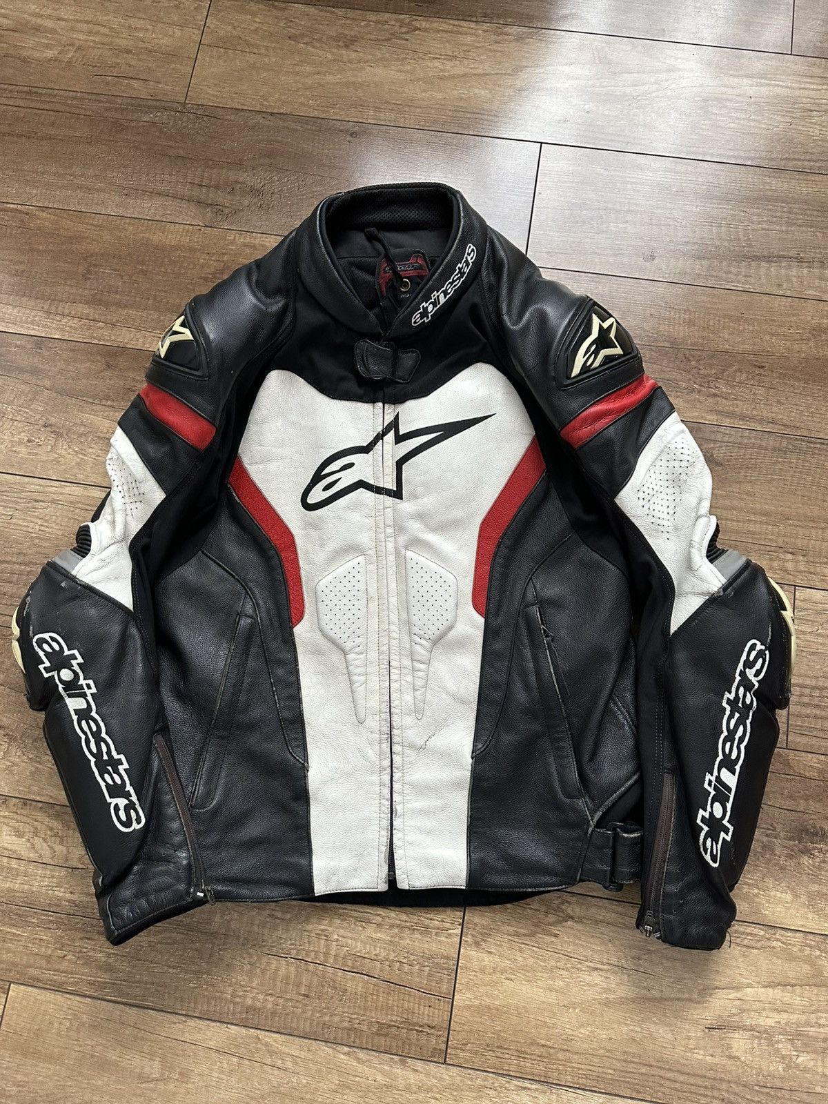 Alpinestars Alpinestars Vintage Zip Leather Moto Jacket Size US L / EU 52-54 / 3 - 1 Thumbnail