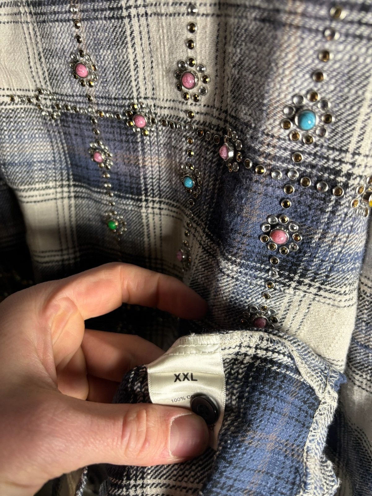 Vale Vale Forever Sky Gems Flannel 'Navy' Size US XXL / EU 58 / 5 - 6 Thumbnail
