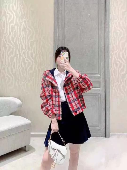 Dior Dior Checkered Hooded Jacket 36 Size XS / US 0-2 / IT 36-38 - 4 Thumbnail