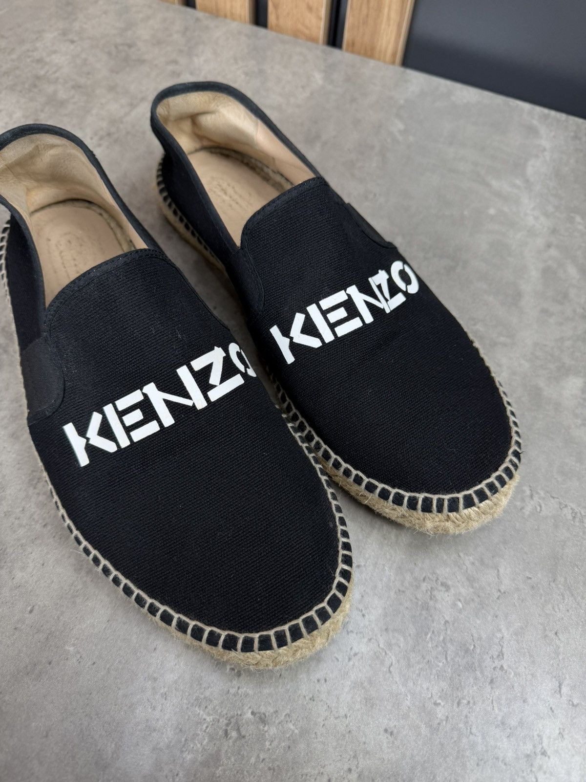 Kenzo Kenzo Black Logo Printed Espadrilles Size 42 Size US 8 / EU 41 - 4 Thumbnail