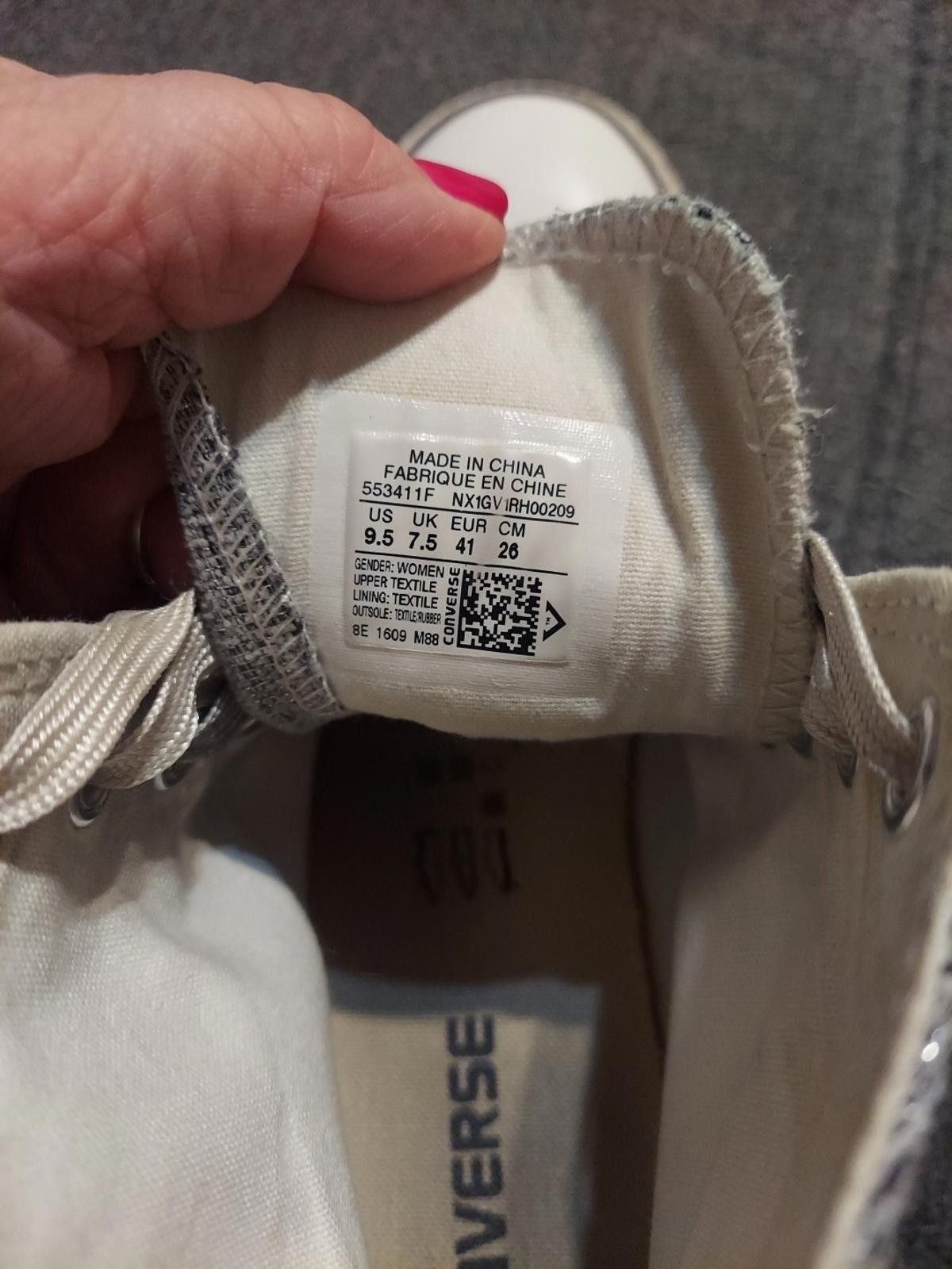 Converse Converse All Stars Hi Top Sneakers Womens Sz 9.5 Gray Size US 9.5 / IT 39.5 - 9 Thumbnail