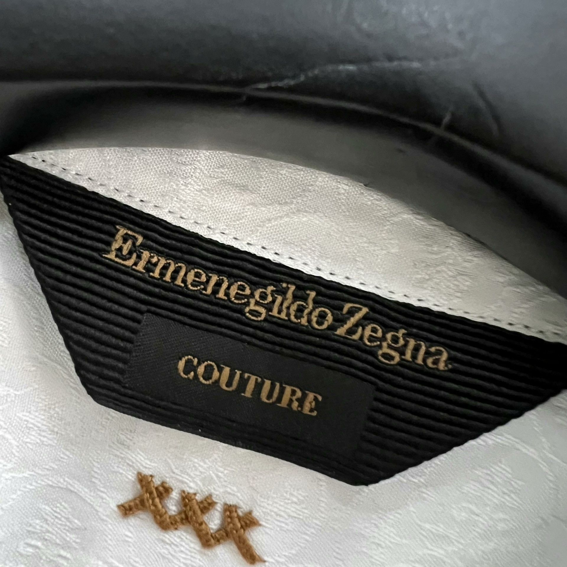 Ermenegildo Zegna Zegna White Subtle Pattern Shirt Size US M / EU 48-50 / 2 - 6 Thumbnail