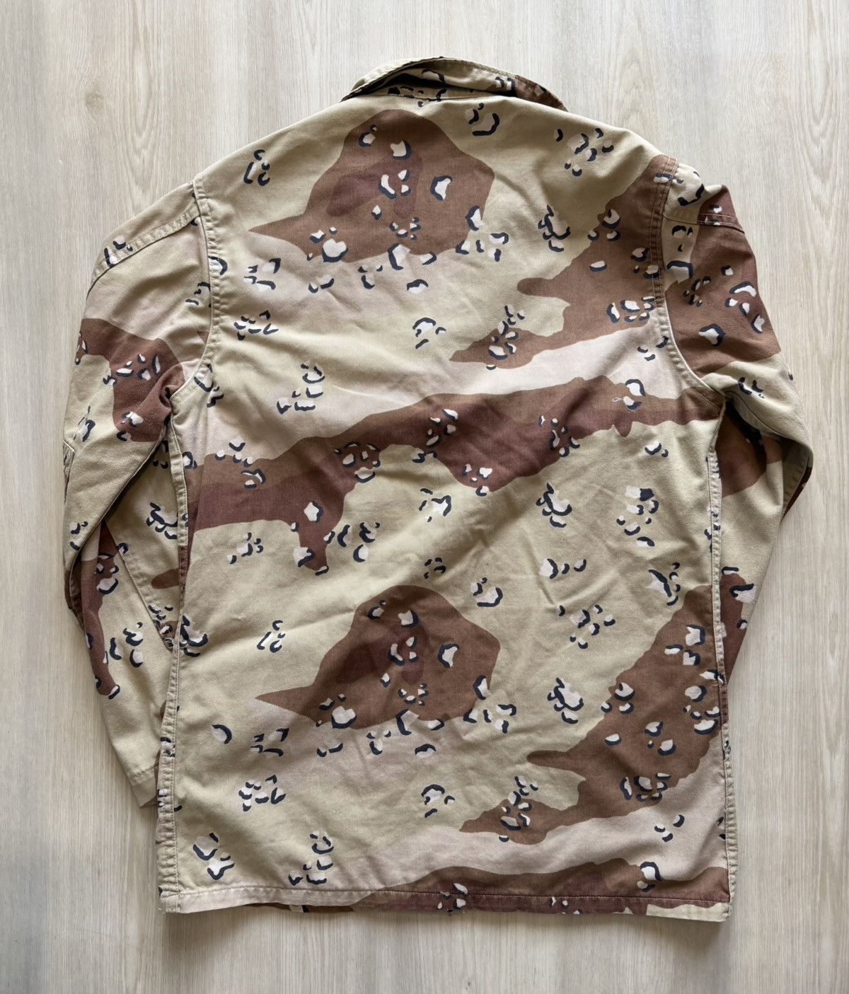Vintage Vtg Military Field Jacket Chocolate Chip Camo Combat Sz S Size US S / EU 44-46 / 1 - 6 Thumbnail