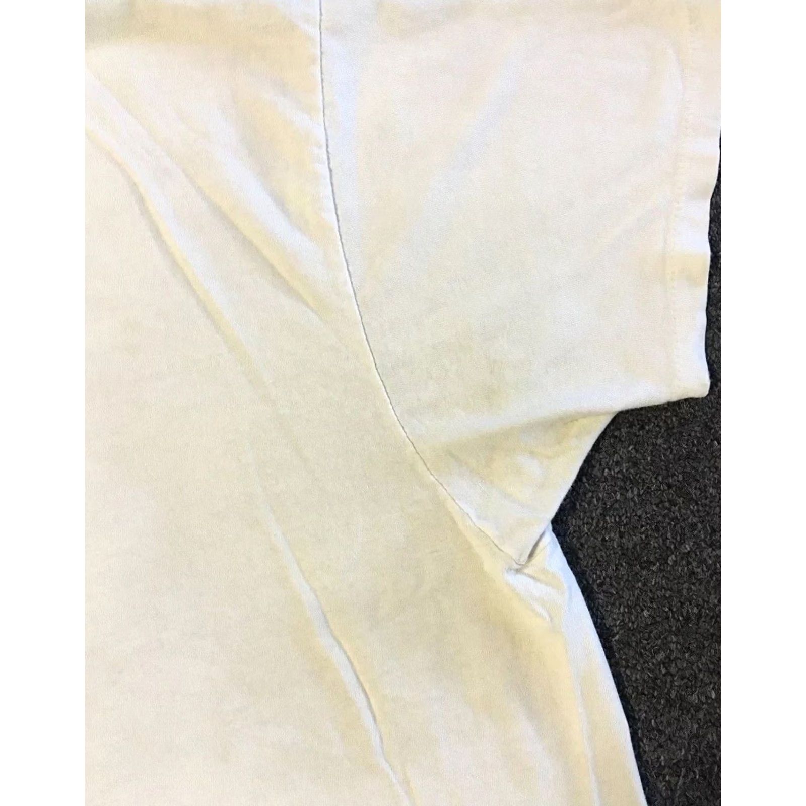 Hanes VINTAGE Hanes T-Shirt M White 90s Distressed V-Neck Shirt Men Grunge Biker Punk Surf Skate PE 80s Hanes Single Stitch Size US M / EU 48-50 / 2 - 7 Thumbnail