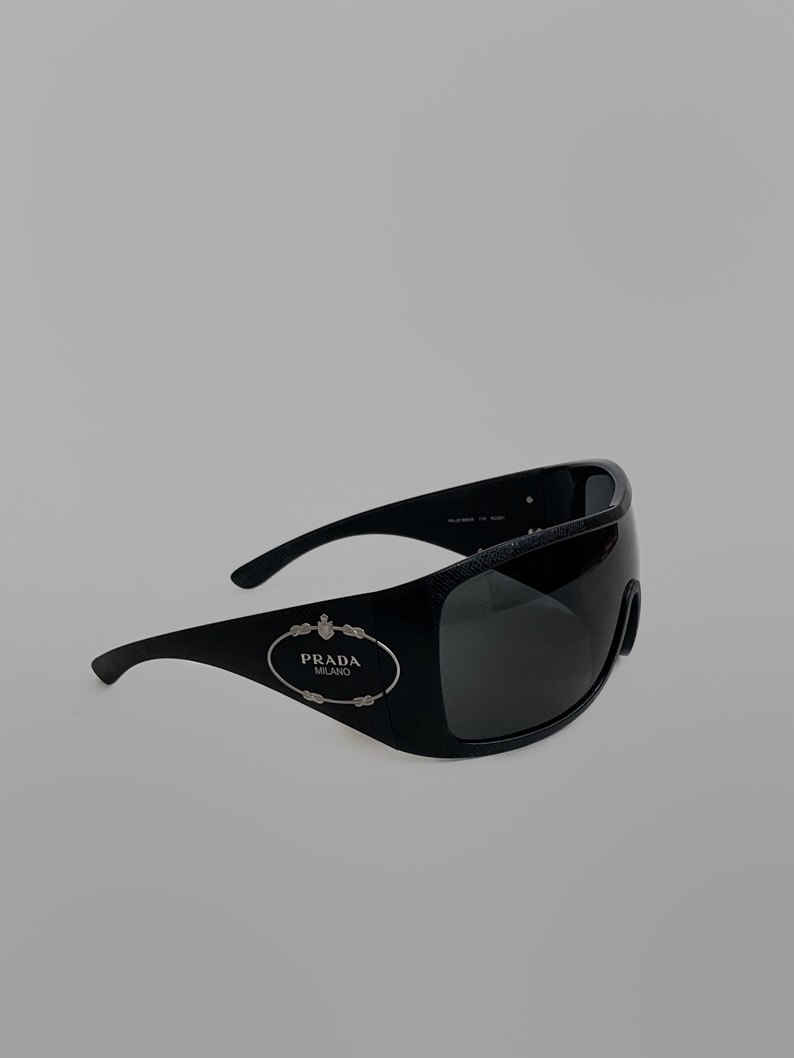 Prada Archive Prada Black Sunglasses Musk 2000s Size ONE SIZE - 3 Thumbnail