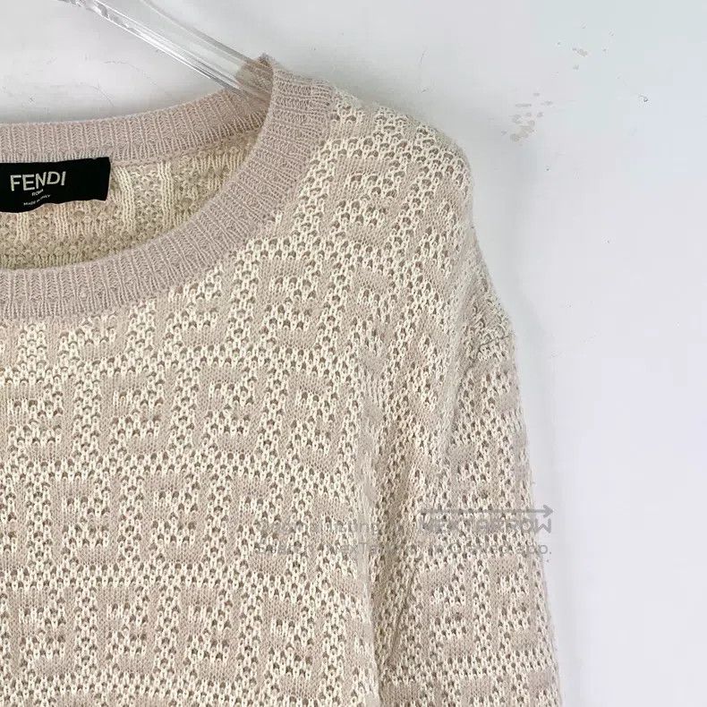 Fendi Fendi Color block logo letter all-over print merino wool r Size US S / EU 44-46 / 1 - 3 Thumbnail