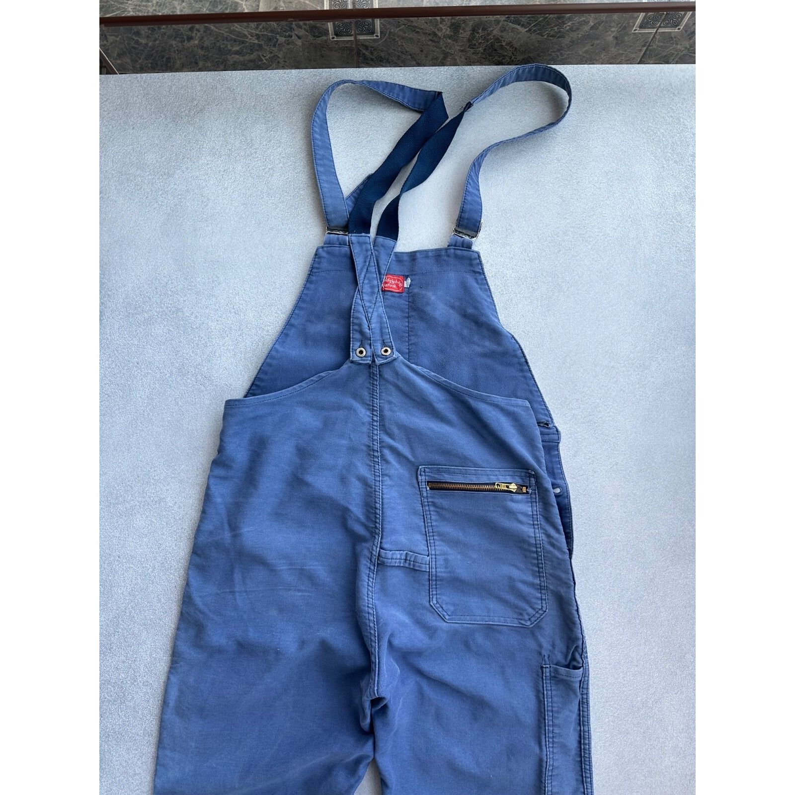 Vintage VTG Adolph Lafont French Workwear Overall Suit 60-70s Size 52L - 10 Thumbnail