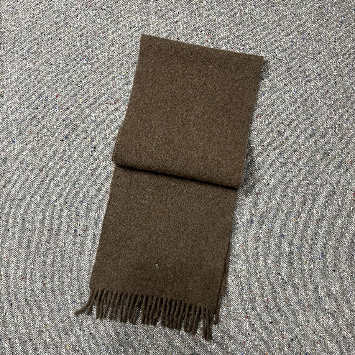 Ralph Lauren Vintage Ralph Lauren Brown Heather “Lamb Wool Scarf” Size ONE SIZE - 1 Thumbnail