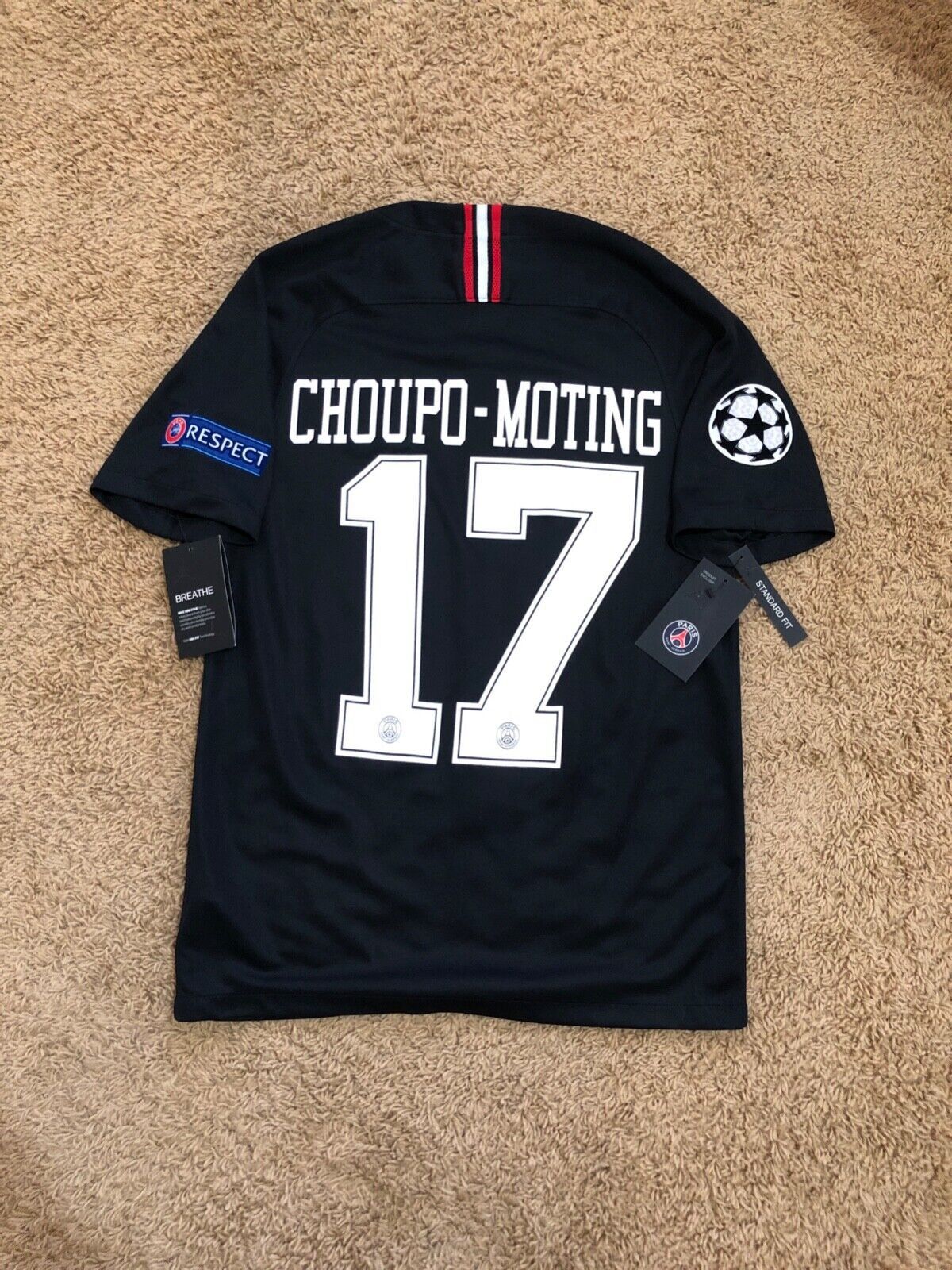 Jordan Brand × Nike PSG Jordan Nike 2018/2019 Choupo-Moting Soccer Jersey Sz S Size US S / EU 44-46 / 1 - 2 Thumbnail