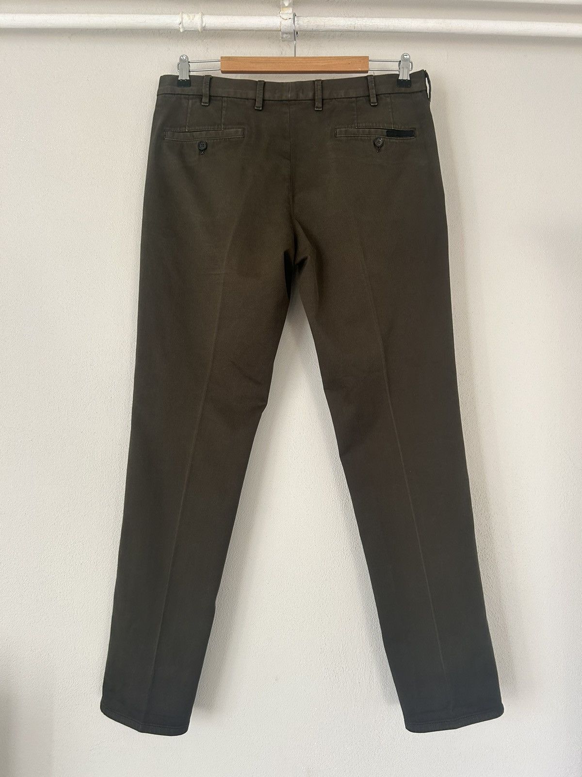 Prada Olive Green Slim-Fit Chino Pants Size US 34 / EU 50 - 8 Thumbnail