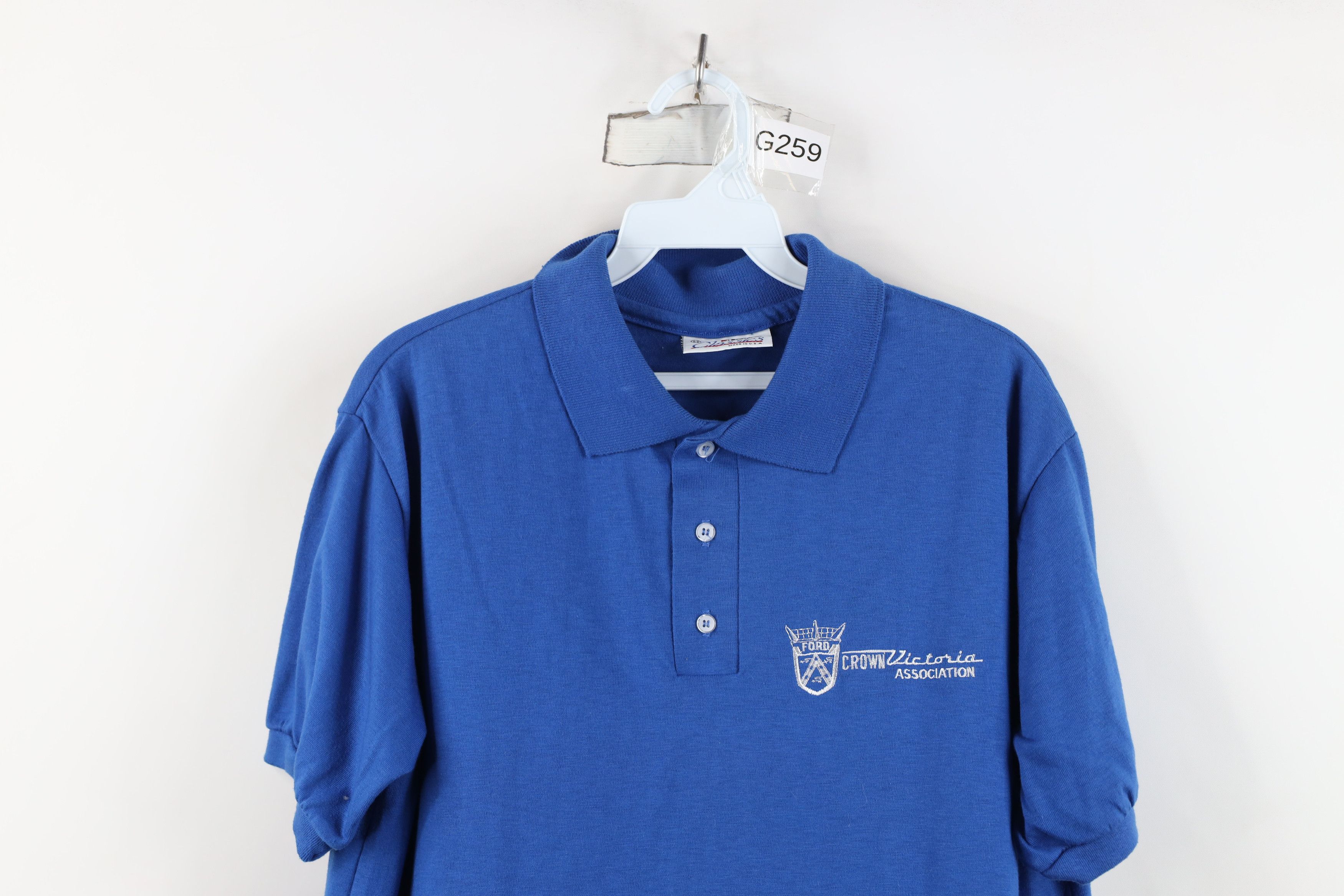 Vintage Vintage 70s 80s Crown Victoria Car Collared Polo Shirt USA Size US M / EU 48-50 / 2 - 2 Thumbnail