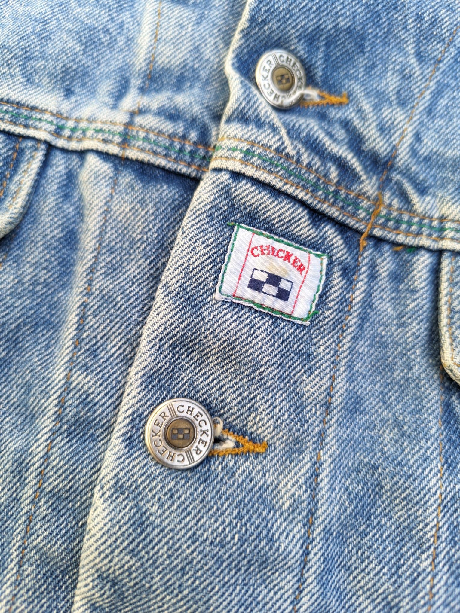 Vintage boxyfit vintage denim jean trucker jacket oversize Size US XL / EU 56 / 4 - 6 Thumbnail