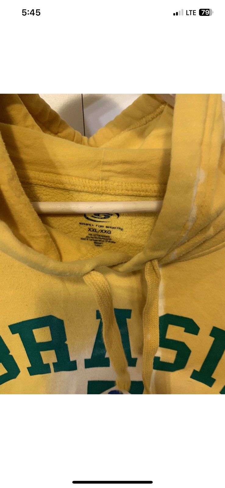 Other Simply For Sports Brasil Mens Sz XXL Hoodie Brasil Yellow Size US XXL / EU 58 / 5 - 2 Thumbnail