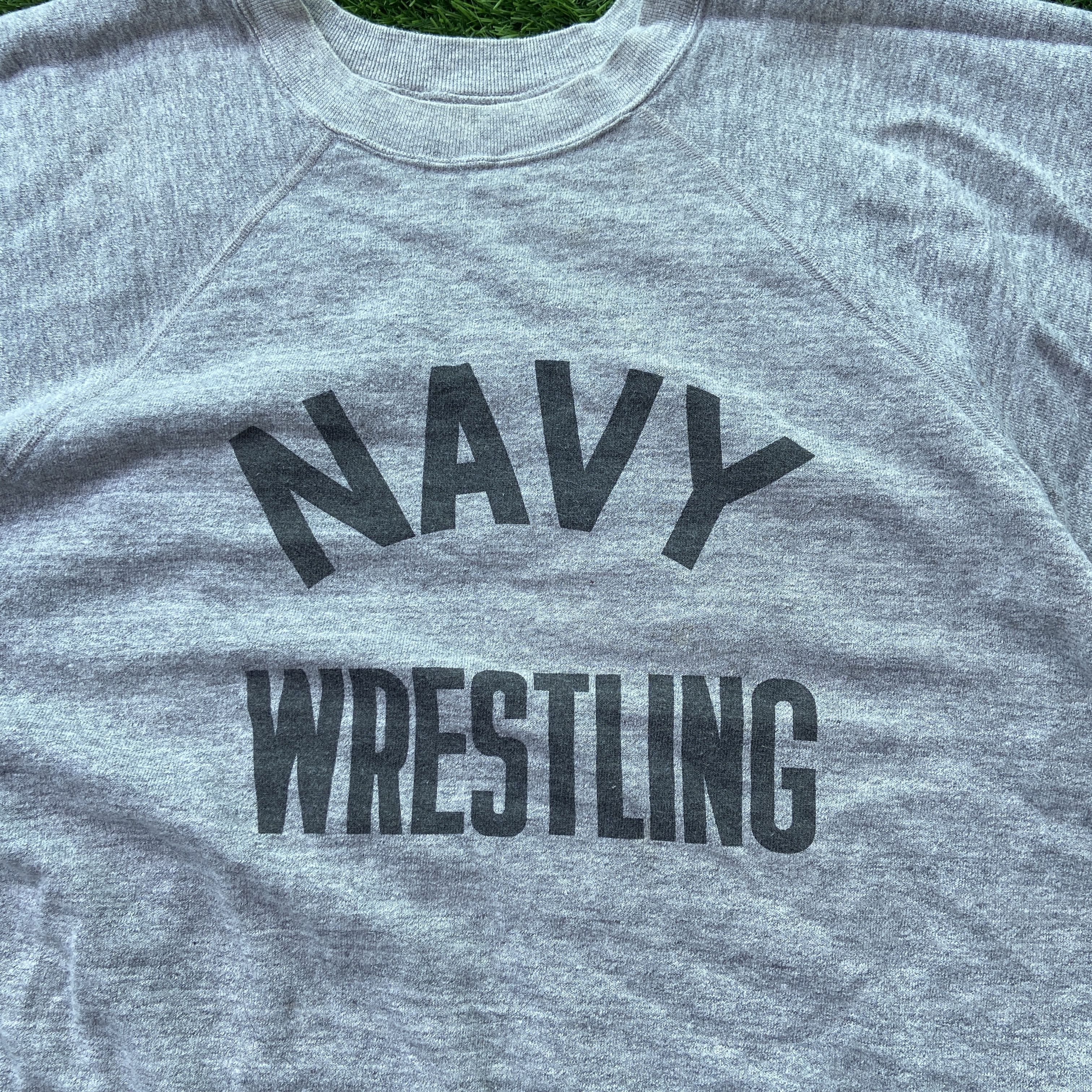 Warehouse DUBBLEWORKS Warehouse NAVY Wrestling Sweatshirt Crewneck Size US L / EU 52-54 / 3 - 2 Thumbnail