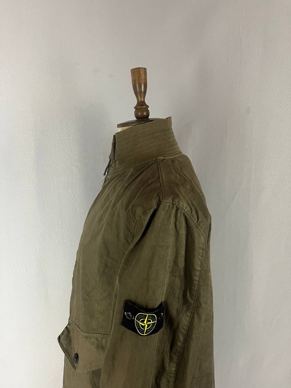 Stone Island Stone Island Vintage Garment Dyed Lino Jacket Khaki Size US XL / EU 56 / 4 - 7 Thumbnail