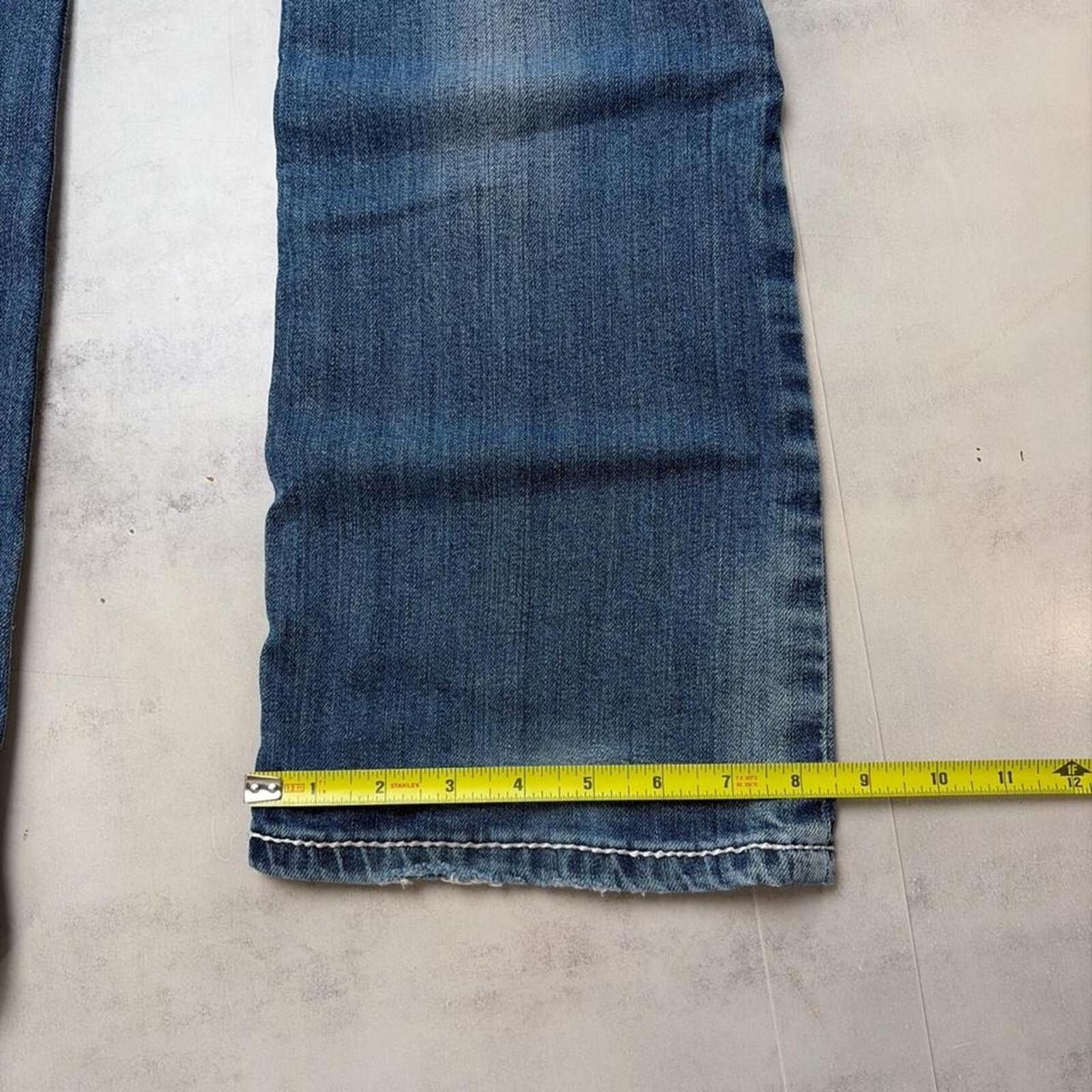 Other Y2K Blue Cruel Grunge Grunge Gothic Flared Denim Jeans Size 30" / US 8 / IT 44 - 8 Thumbnail