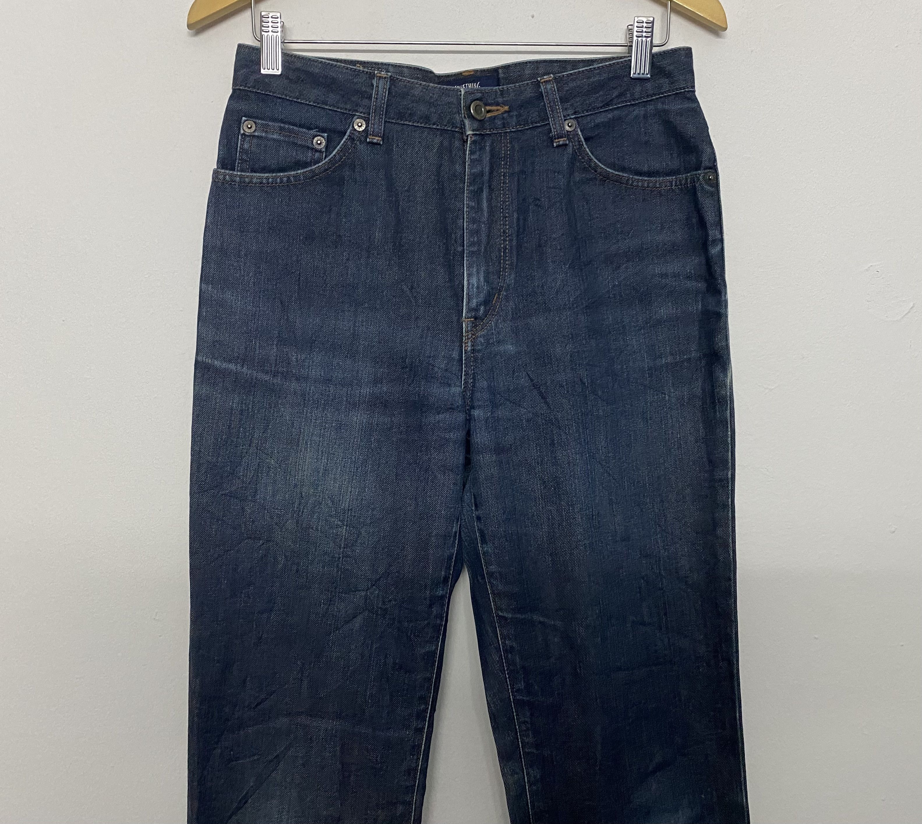 Edwin Vtg Edwin 'Something' Sophia Pour Femme High Waisted Jeans Size 32" / US 10 / IT 46 - 3 Thumbnail