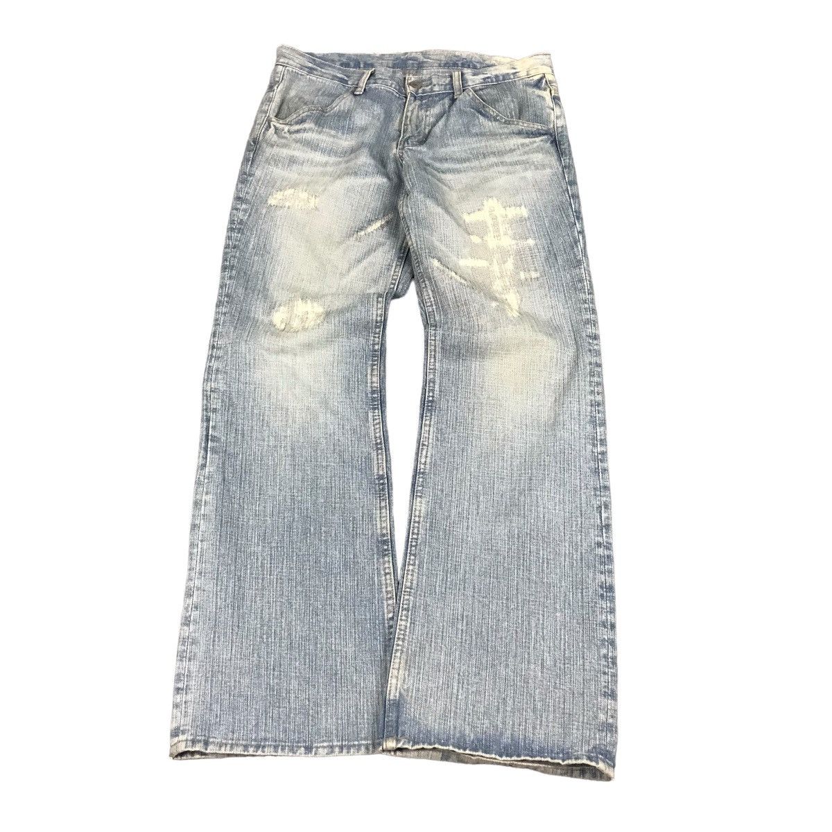 FLARE JAPANESE DENIM LIGHT WASH DENIM PANTS