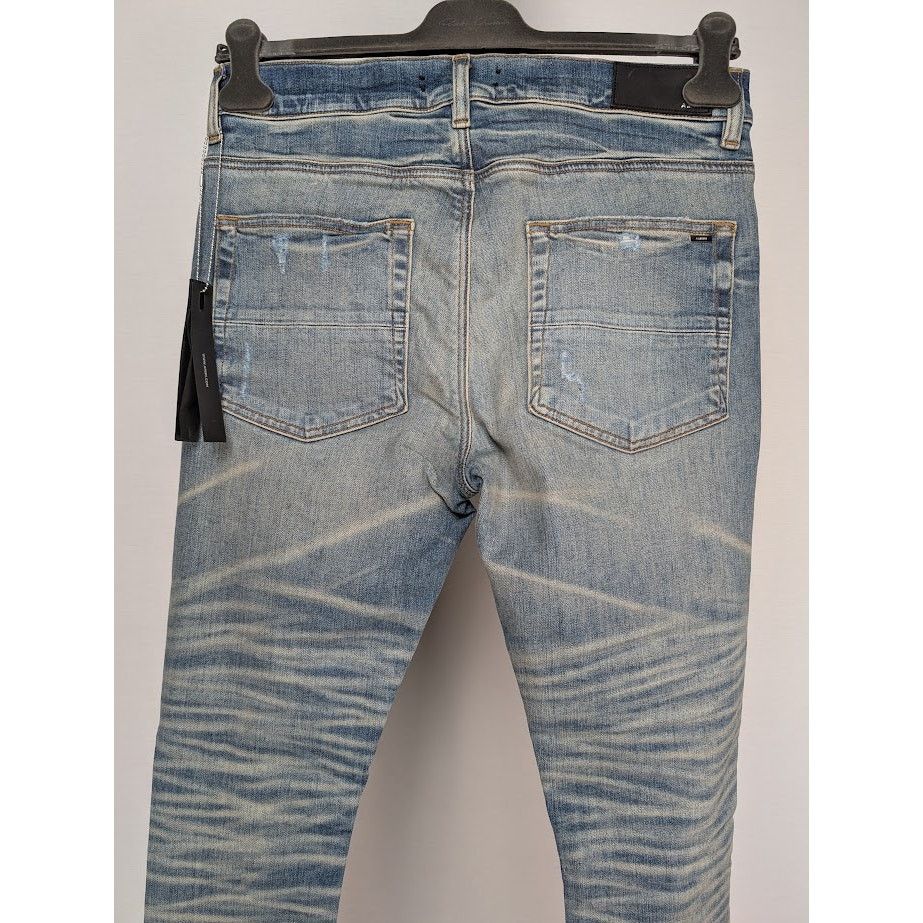 Amiri o1rshd1 Sequin Thrasher Jeans in Vintage Indigo Size US 33 - 14 Thumbnail