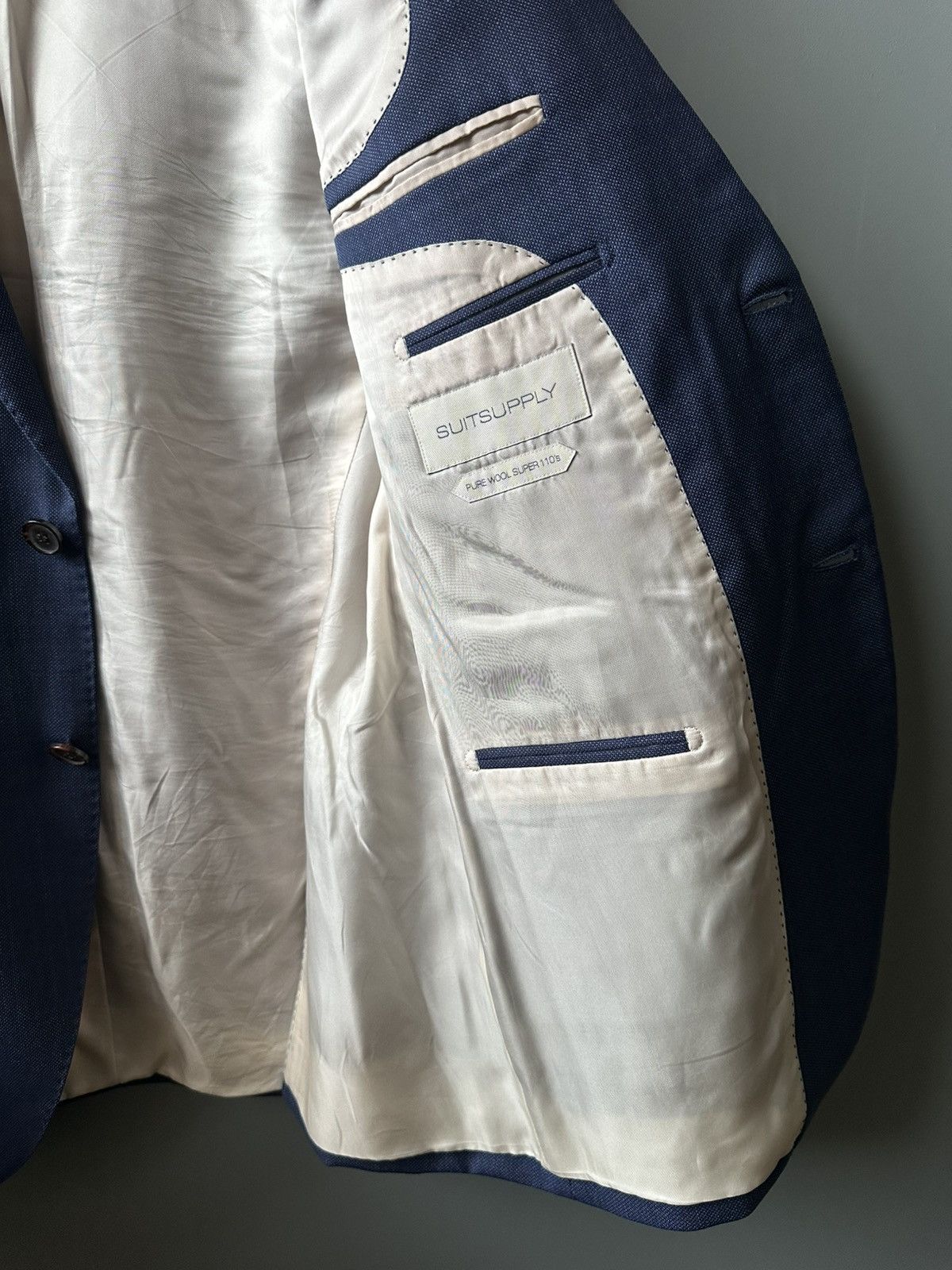 Suitsupply Suitsupply Lazio Single Breasted Navy S110 Size 42R - 3 Thumbnail