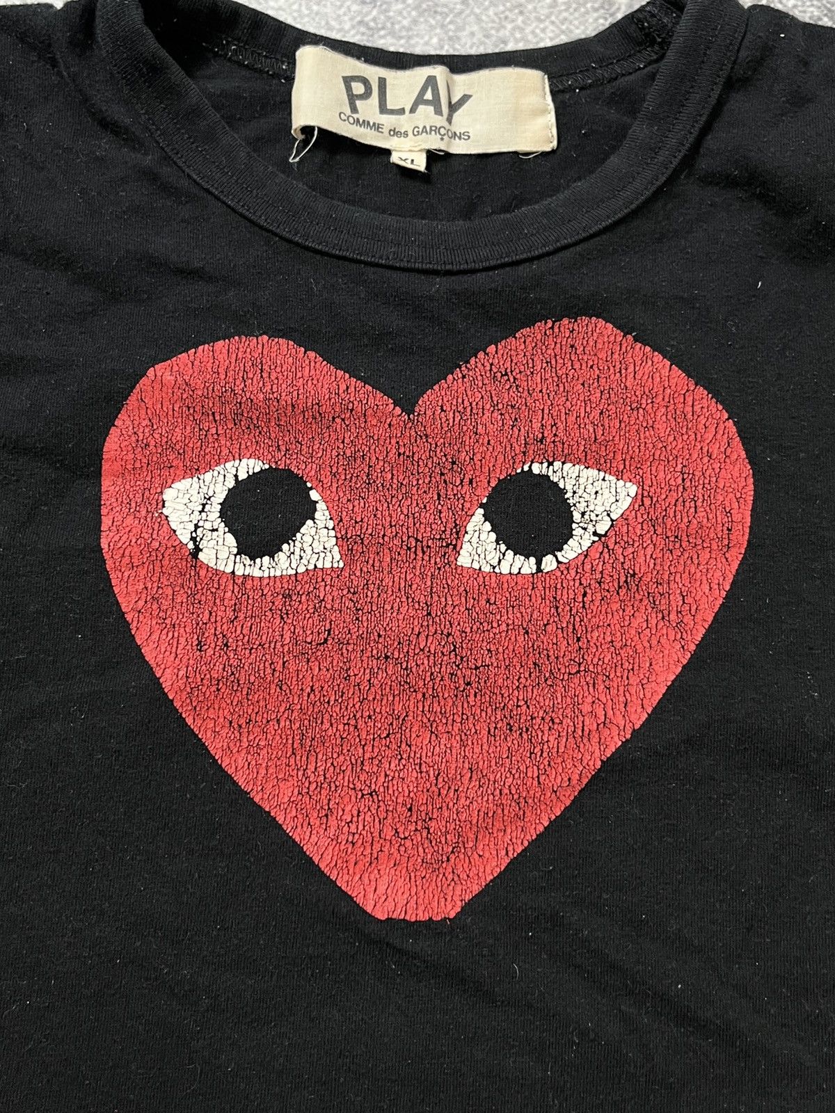 Comme des Garcons 🔥00'S COMME des GARÇONS PLAY VINTAGE T-SHIRT Y2K TEE Size US L / EU 52-54 / 3 - 3 Thumbnail