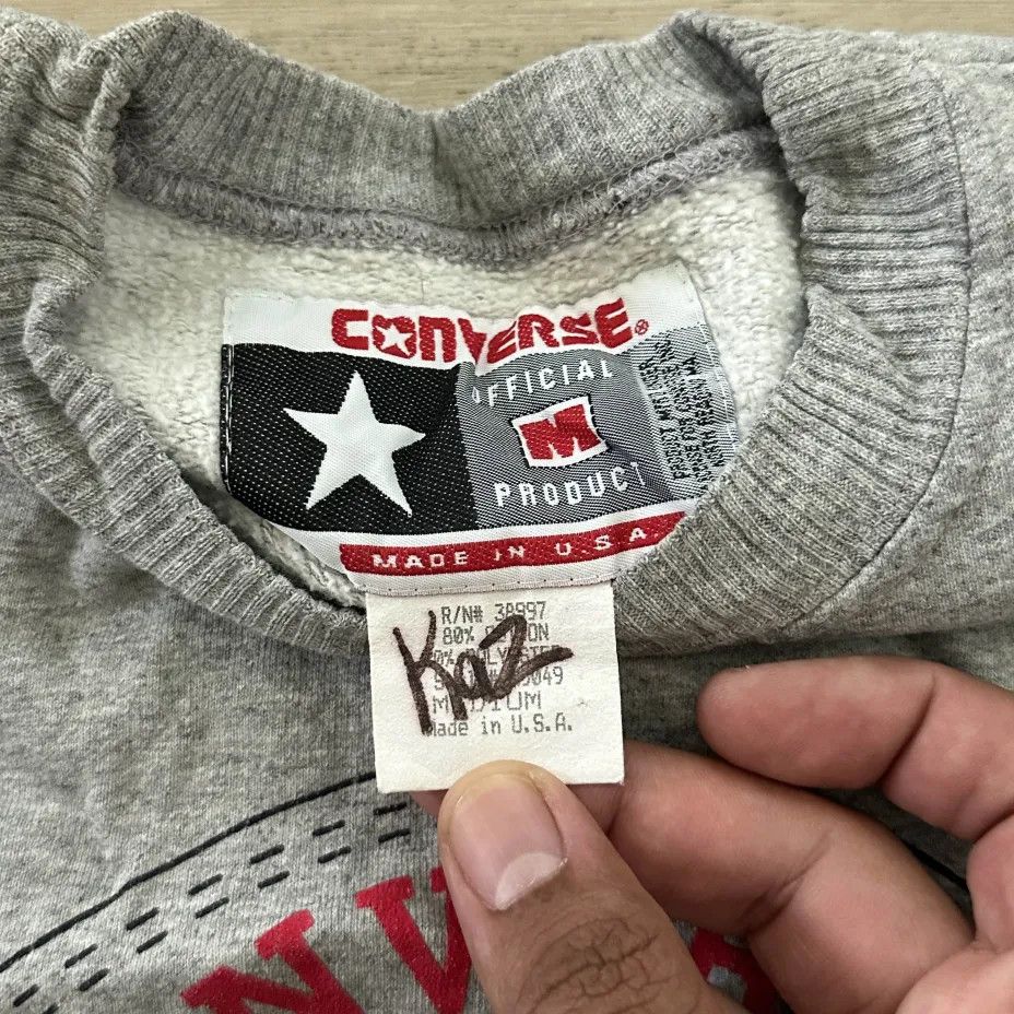 Converse Vintage 80s Converse All Star Chuck Taylor Sweatshirt Size US M / EU 48-50 / 2 - 3 Thumbnail