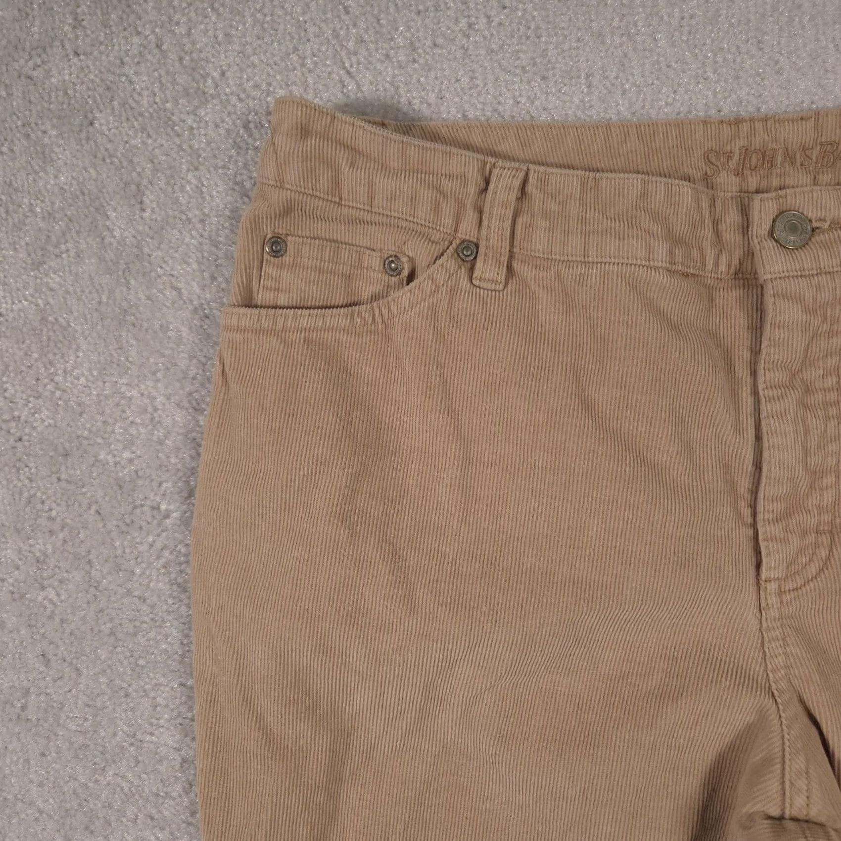 Vintage VINTAGE St. John's Bay Pants Womens 12 Tan Corduroy Boot Cut Secretly Slender Stretch Jeans Style Khakis Womens Size 34" / US 12 / IT 48 - 4 Thumbnail