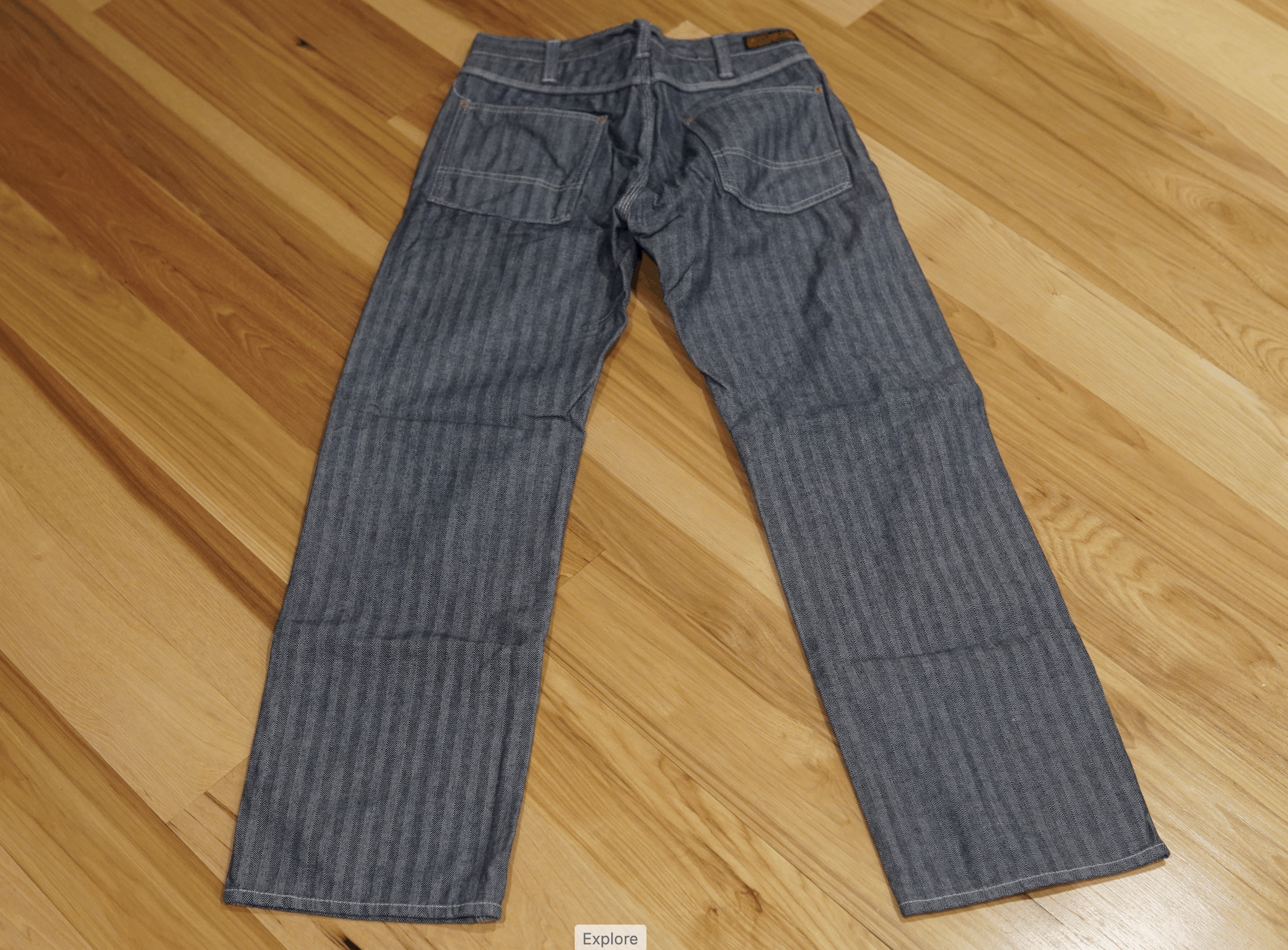 Iron Heart Herringbone Double Knee Pant Size US 29 - 2 Thumbnail