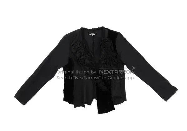 Comme des Garcons Comme des Garcons Black Retro Floral Cardigan Size S / US 4 / IT 40 - 2 Thumbnail